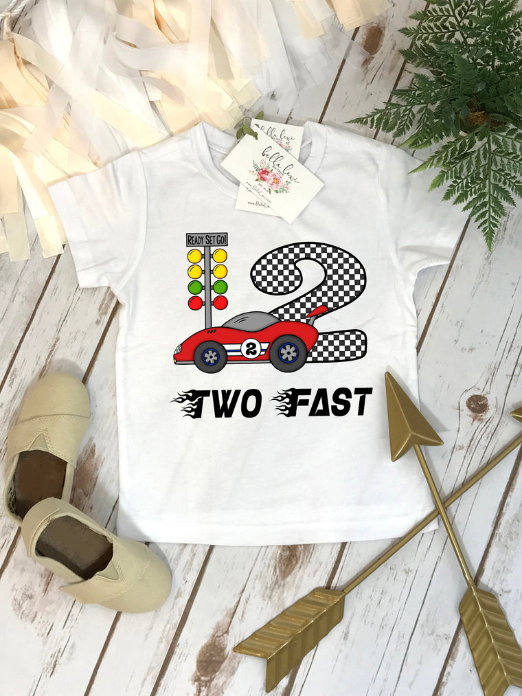 Two Fast Birthday Shirt, 2nd Birthday Shirt, Pit Crew Birthday, Cars Birthday Shirt, Race Car Birthday Shirt, 2 Fast 2 Curious Shirt, Racing