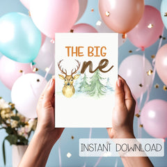 Hunting Birthday, Wild One Birthday, The Big One, Deer Party, Deer Hunting Party, Wild One, Our Little Deer, Camping Party, DIGITAL DOWNLOAD