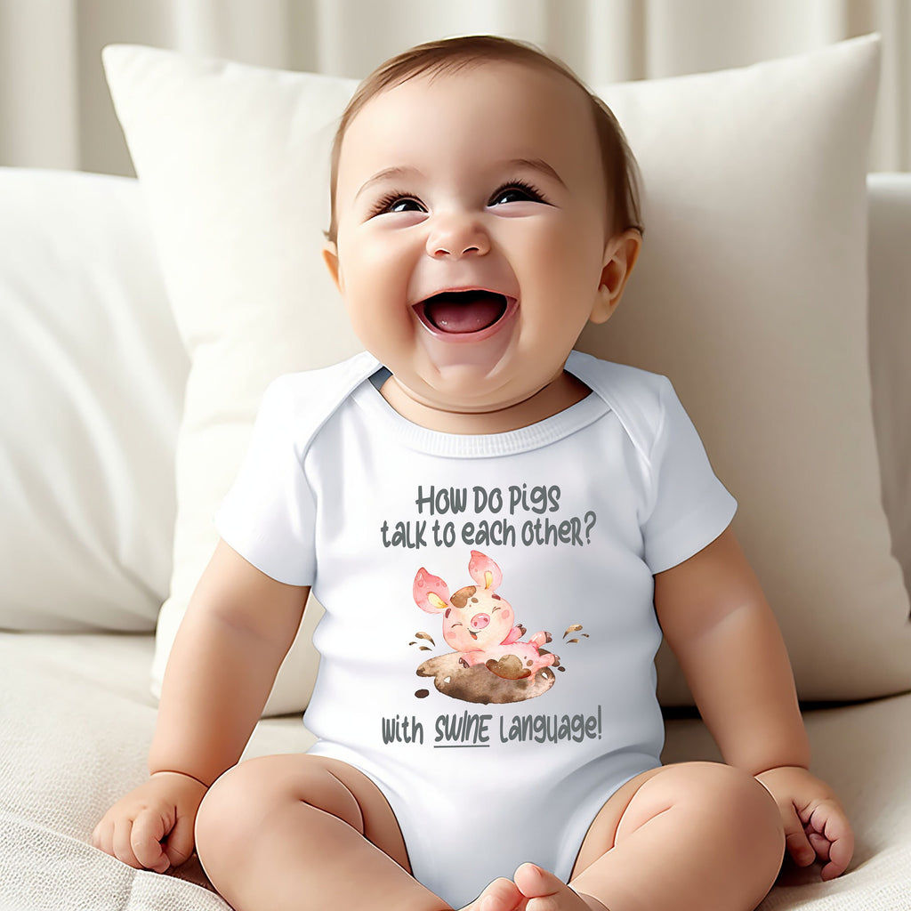 Funny Baby Gift, Dad Jokes Baby Gift, Pig Onesie®, Baby Shower Gift, Cute Baby Shirt, Nephew Gift, Farm Baby, Cute Baby Gift, Farm Help